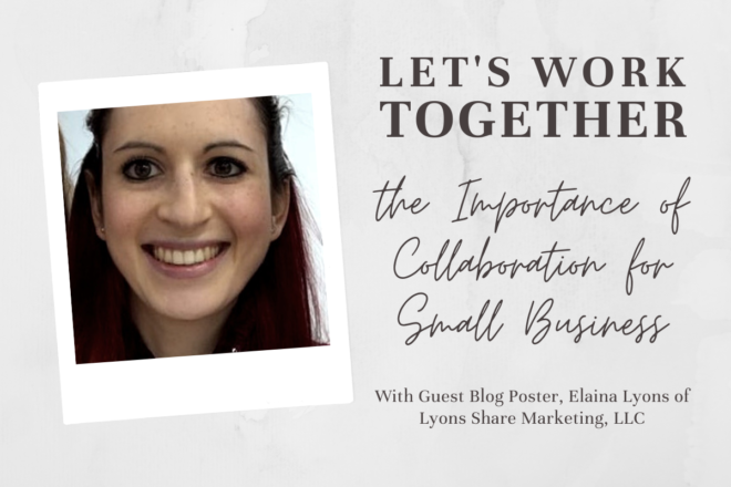 Guest Blogger Elaina Lyons of Lyons Share Marketing in Frederick, Maryland