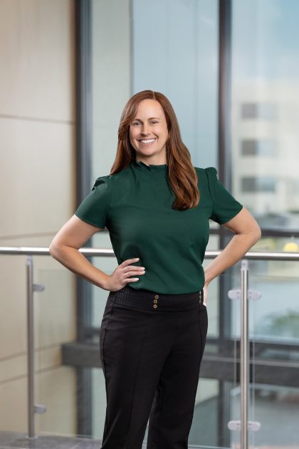 Elite Income Advisors Event Coordinator Kate Bryant portrait by Kelly Heck Photography