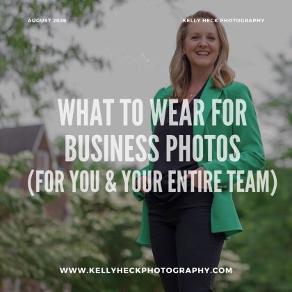 What to Wear for Business Photos for You & Your Team by Kelly Heck Photography