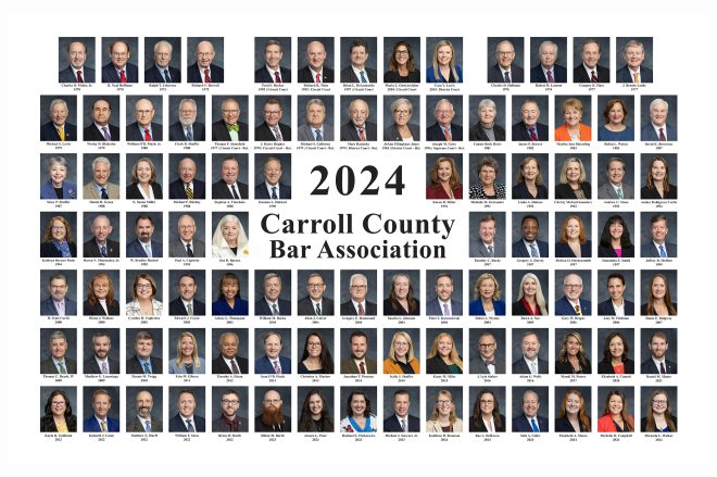 Carroll County Bar Association 2024 Membership Portrait