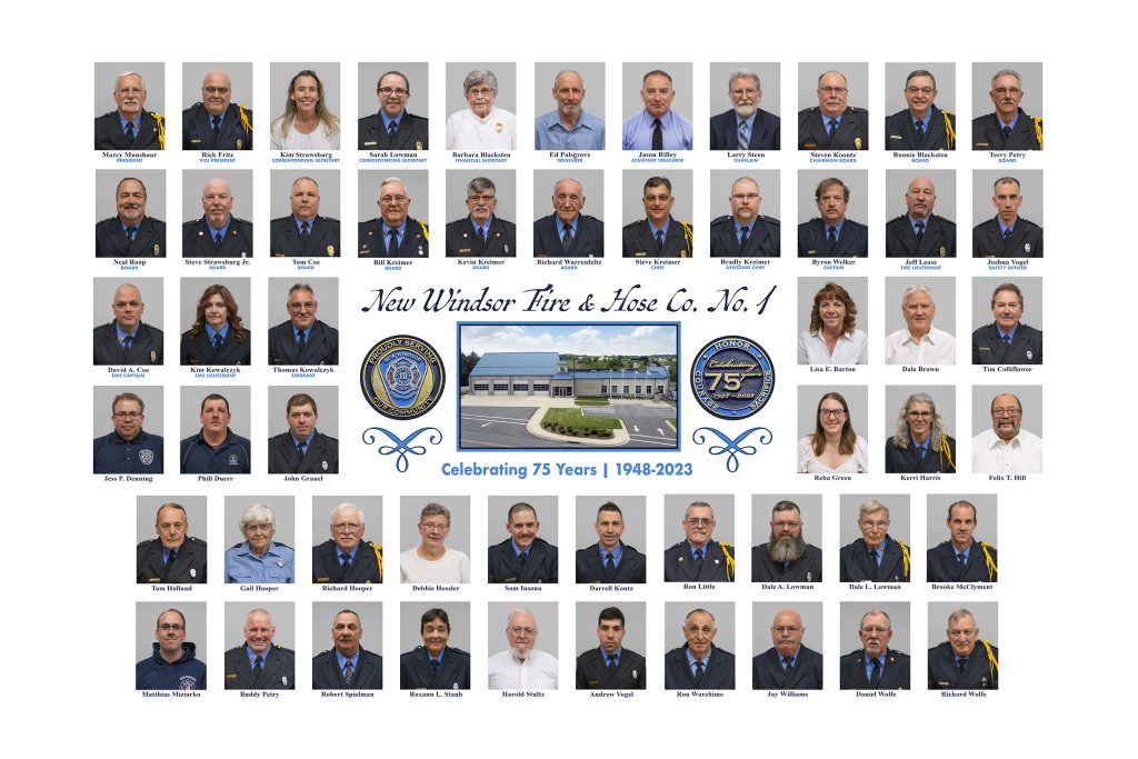 New Windsor Fire & Hose Co. No. 1 75th Anniversary Team Portrait