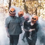 Kelly Heck Photography Halloween Family Portraits with Pumpkin Heads