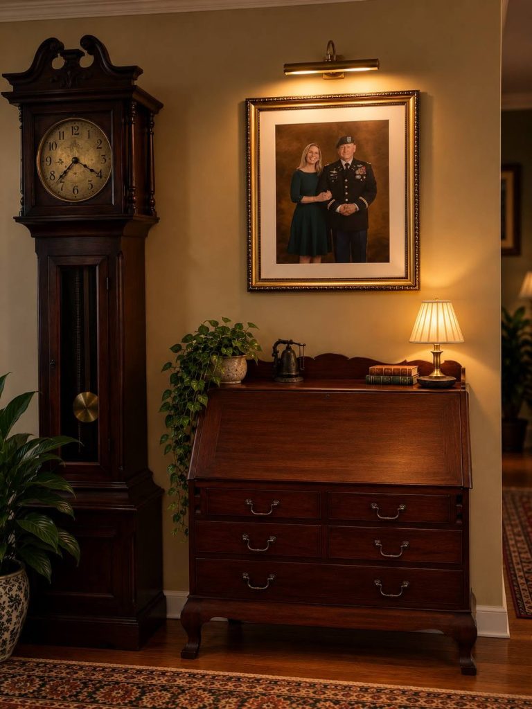 Framed Portrait by Kelly Heck Photography | AI Generated from Client's Home Photo